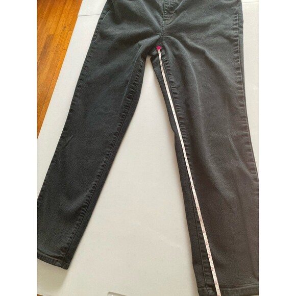 Talbot’s Slim Ankle Jeans Women’s 12P Black Stretch Good Condition Straight Leg - Picture 11 of 12